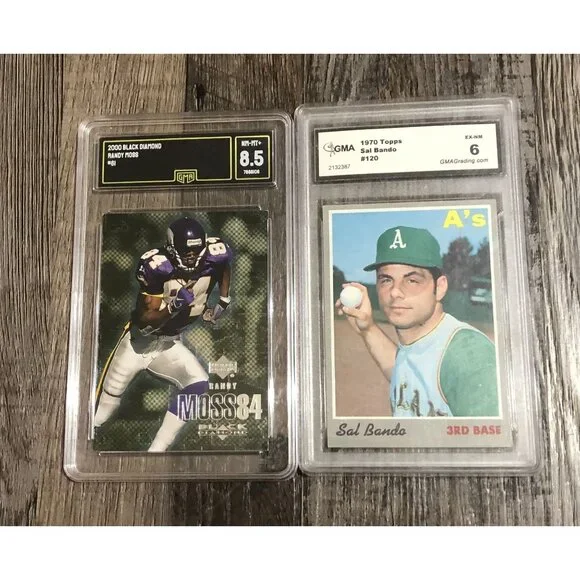 PSA BGS CSG Graded Card Lot of 10 Brady Iverson RC Mantle Moss Vintage +